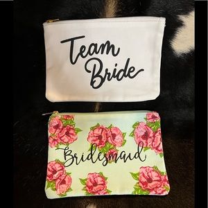 Team Bride / Bridesmaid cosmetic bags